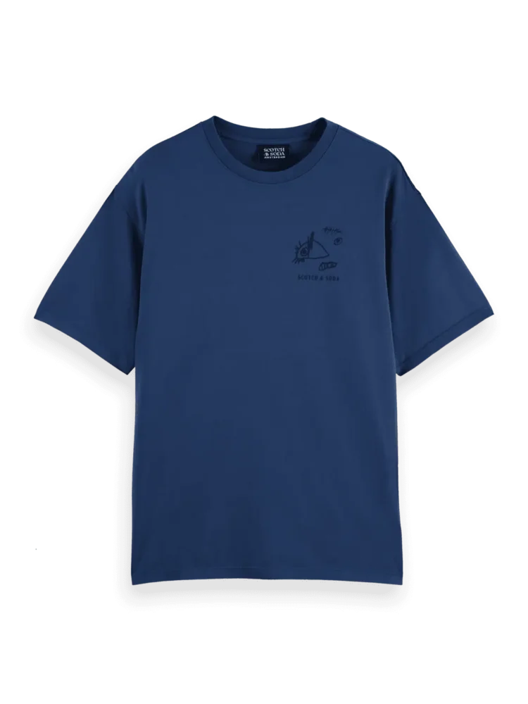 Scotch & Soda Regular fit front and back artwork T-shirt - Image 6