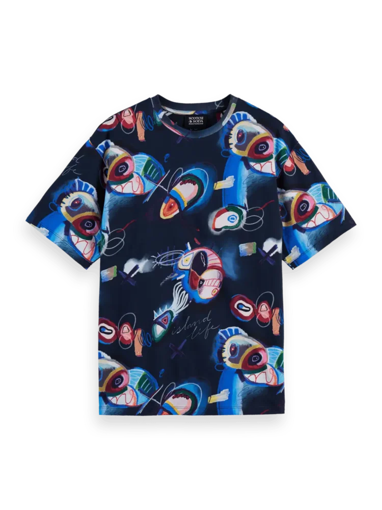 Scotch & Soda Relaxed-fit AOP T-shirt - Image 4
