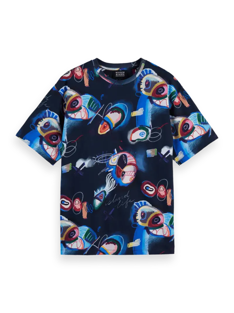 Scotch & Soda Relaxed-fit AOP T-shirt - Image 4