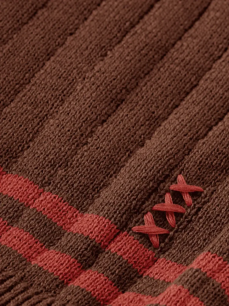 Scotch & Soda Structured knitted T-shirt Cold brew - Image 4