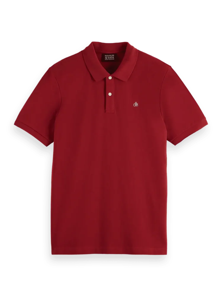 Scotch & Soda 180097 Cotton pique regular fit polo - Image 3