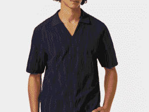 Scotch & Soda Jacquard cotton terry relaxed polo