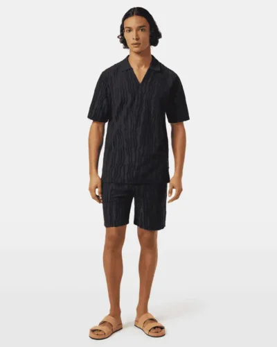 Alternative view of Scotch & Soda 180100 Jacquard cotton terry relaxed polo