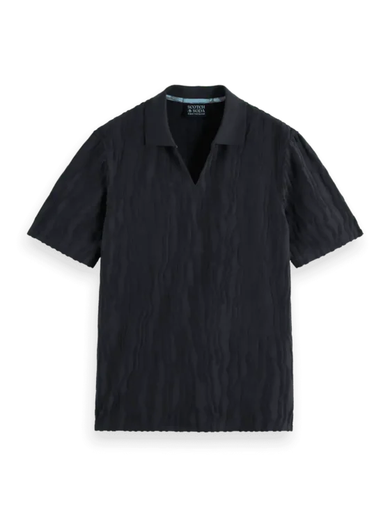 Scotch & Soda Jacquard cotton terry relaxed polo - Image 5
