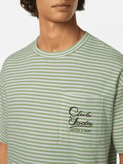 Scotch & Soda 180499 Relaxed fit double-face jersey tee image2