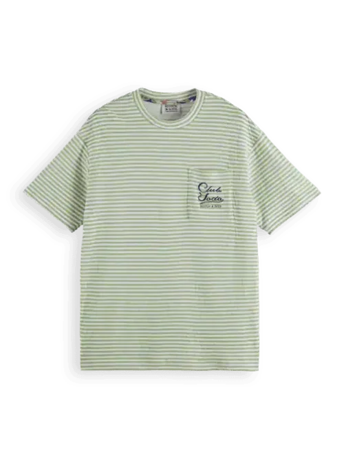 Scotch & Soda 180499 Relaxed fit double-face jersey tee image4