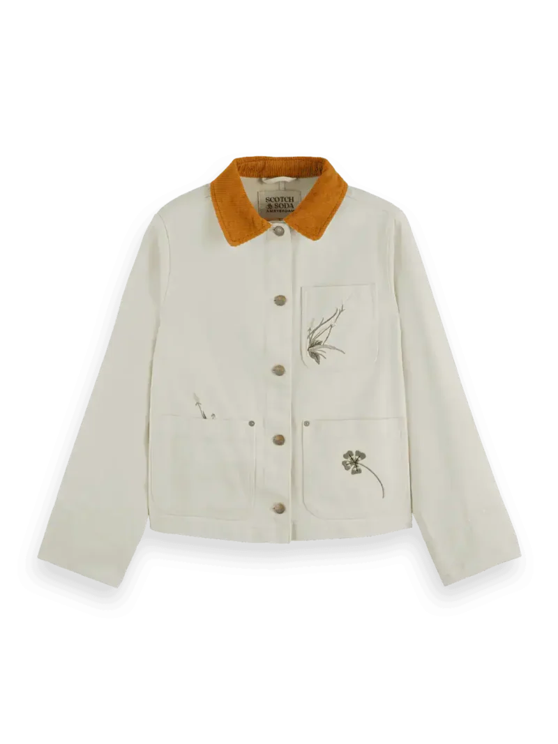 Scotch &Soda 179535, Workwear jacket with embroidery - Image 4