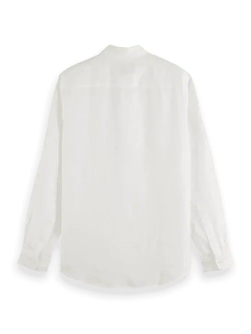 Scotch & Soda 179188, 100% Linen shirt long sleeve button-down, Off white image1