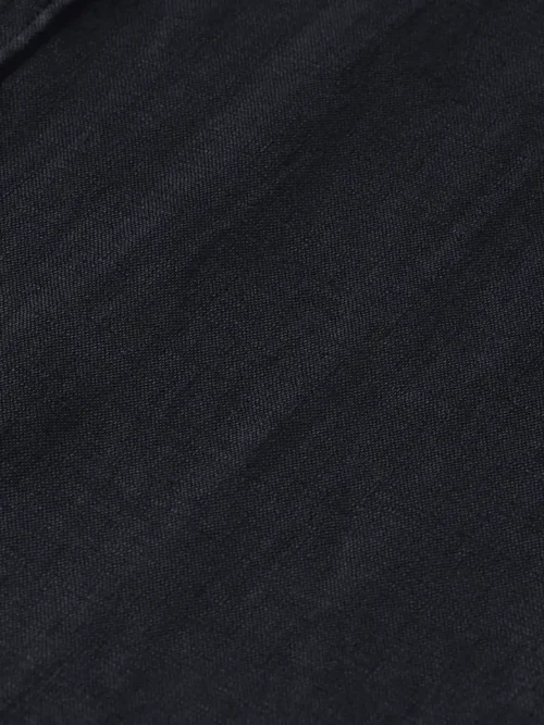 Scotch & Soda 179188,100% Linen shirt long sleeve button-down, Black - Image 4