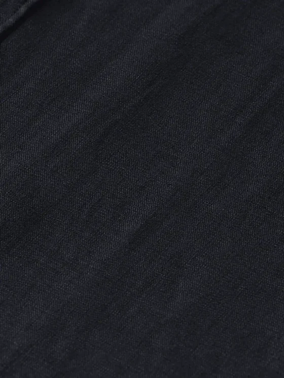 Scotch & Soda 179188,Linen shirt long sleeve button-down, Black - Image 4