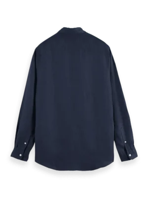 Scotch & Soda 179188 100% Linen shirt long sleeve button-down Night image2