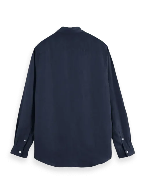 Scotch & Soda 179188 100% Linen shirt long sleeve button-down Night image2