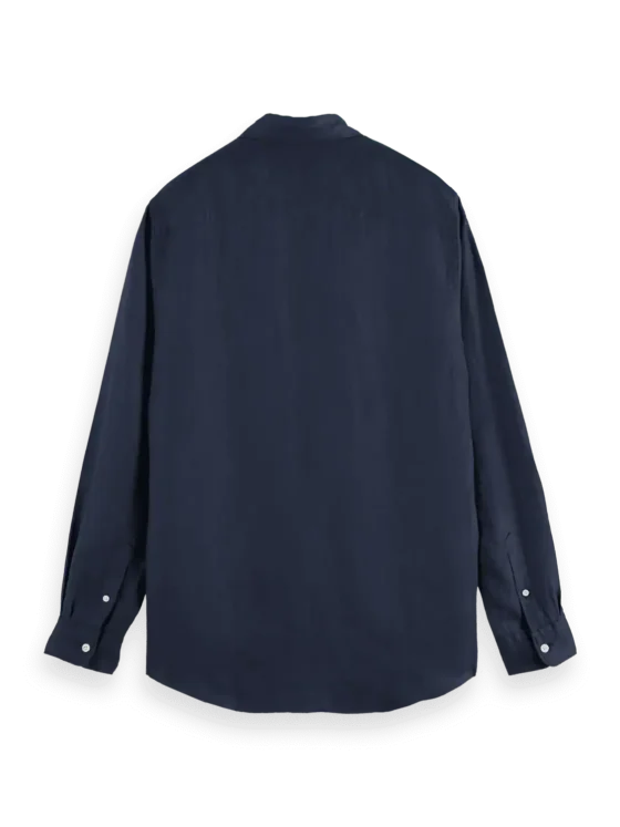 Scotch & Soda Linen shirt long sleeve button-down Night - Image 4
