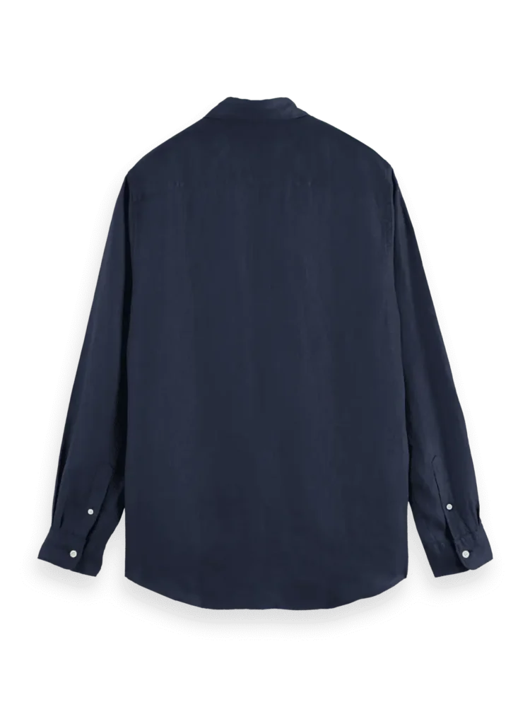 Scotch & Soda Linen shirt long sleeve button-down Night - Image 4