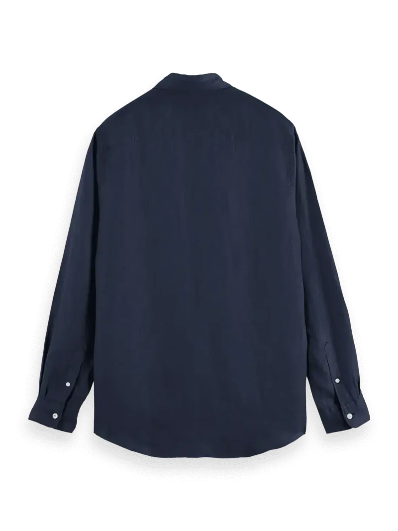 Scotch & Soda 179188 Linen shirt long sleeve button-down Night - Image 4