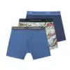 Scotch & Soda 3 pack Men's Solid Cotton Stretch Boxer shorts Blue