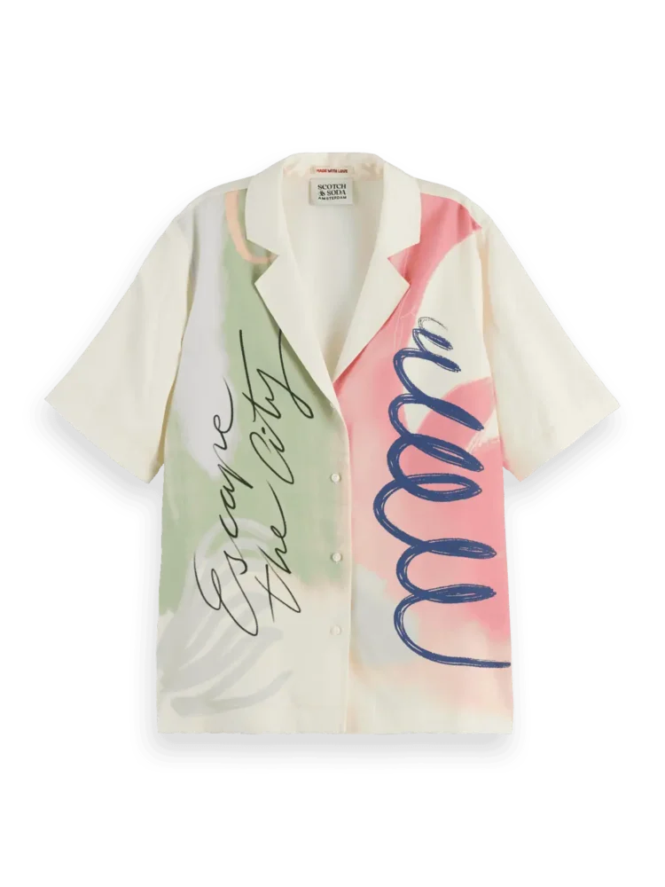 Scotch & Soda Placed print short sleeve shirt - Image 4