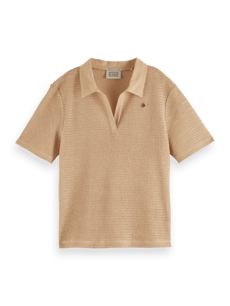Scotch & Soda Crochet polo - Image 3