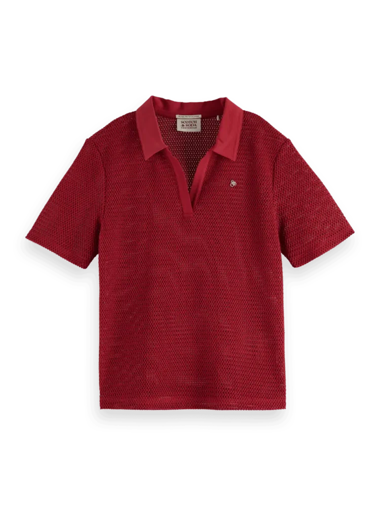 Scotch & Soda Crochet polo - Image 6
