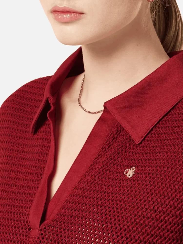Scotch & Soda Crochet polo - Image 4