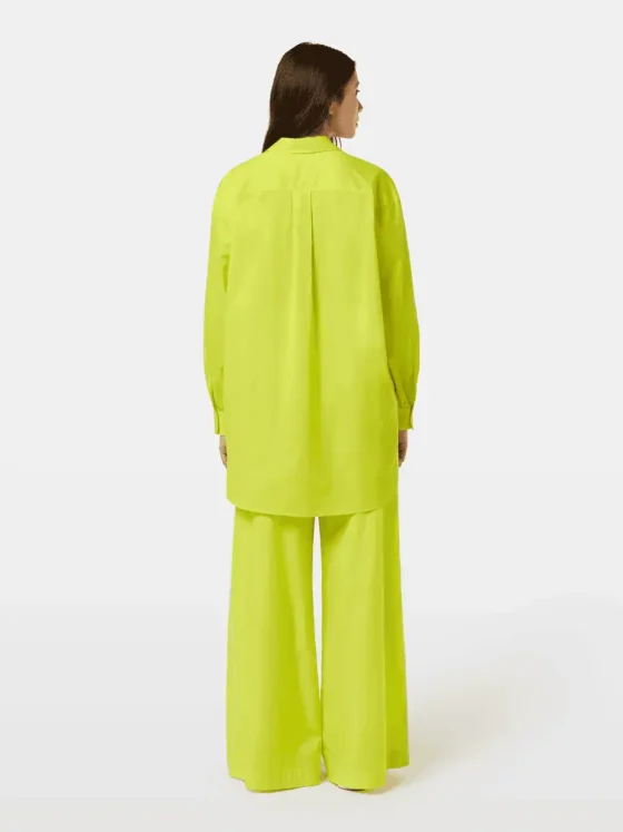Scotch & Soda Oversized light weight cotton shirt Citrus yellow - Image 6