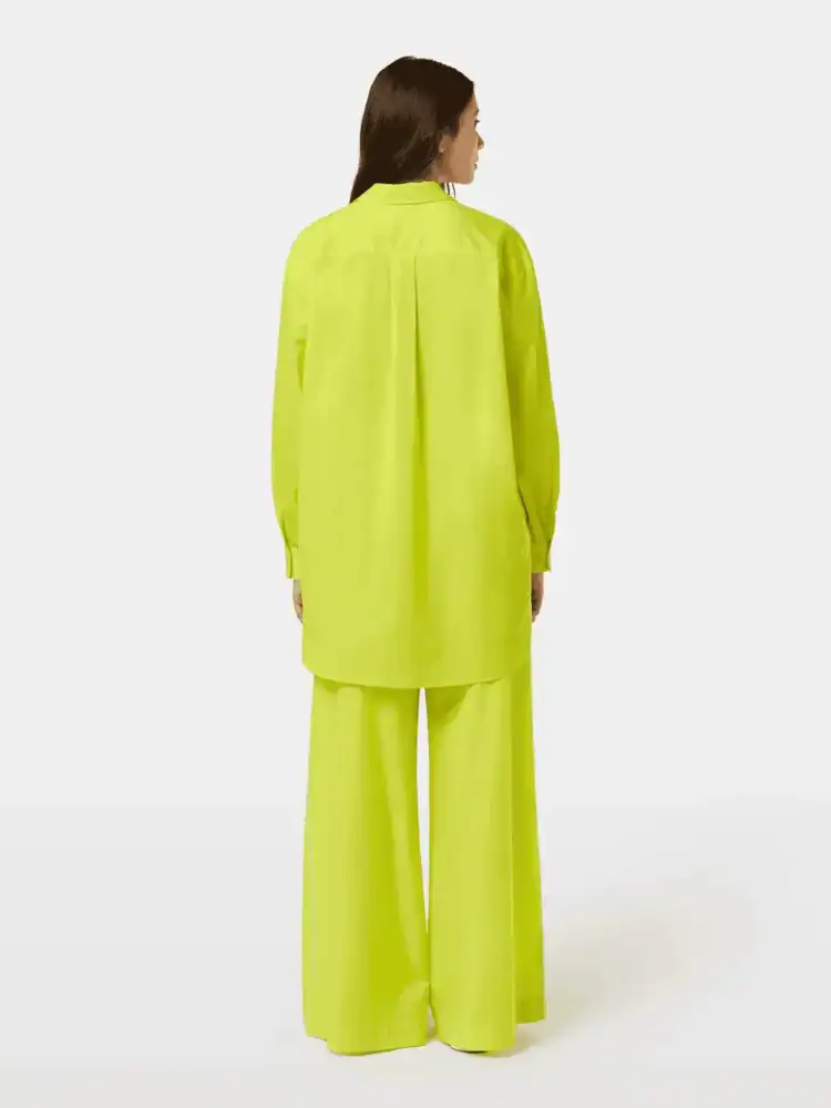 Scotch & Soda Oversized light weight cotton shirt Citrus yellow - Image 6