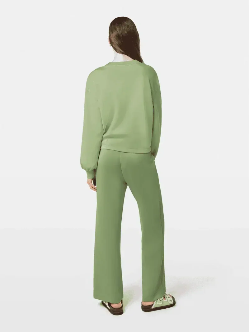 Scotch & Soda  U9E00659T, V-neck modal sweatshirt, Pistachio - Image 3