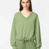 Scotch & Soda V-neck modal sweatshirt, Pistachio