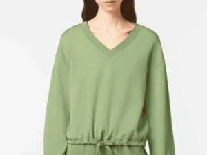 Scotch & Soda V-neck modal sweatshirt, Pistachio