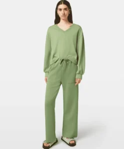 Alternative view of Scotch & Soda  U9E00659T, V-neck modal sweatshirt, Pistachio