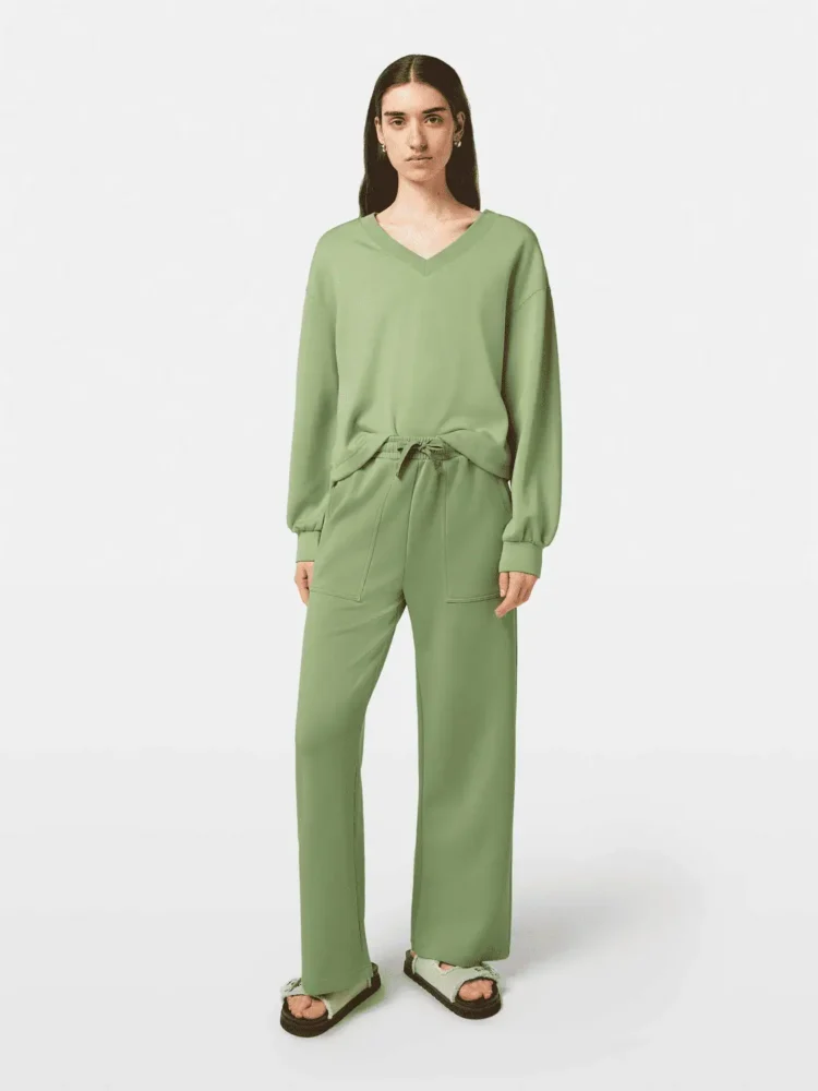 Scotch & Soda V-neck modal sweatshirt, Pistachio - Image 2