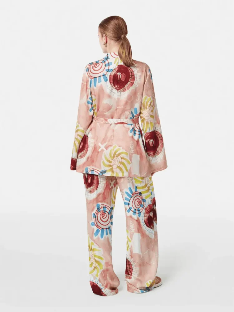 Scotch & Soda Printed pyjama blazer Abstract sun pink - Image 2