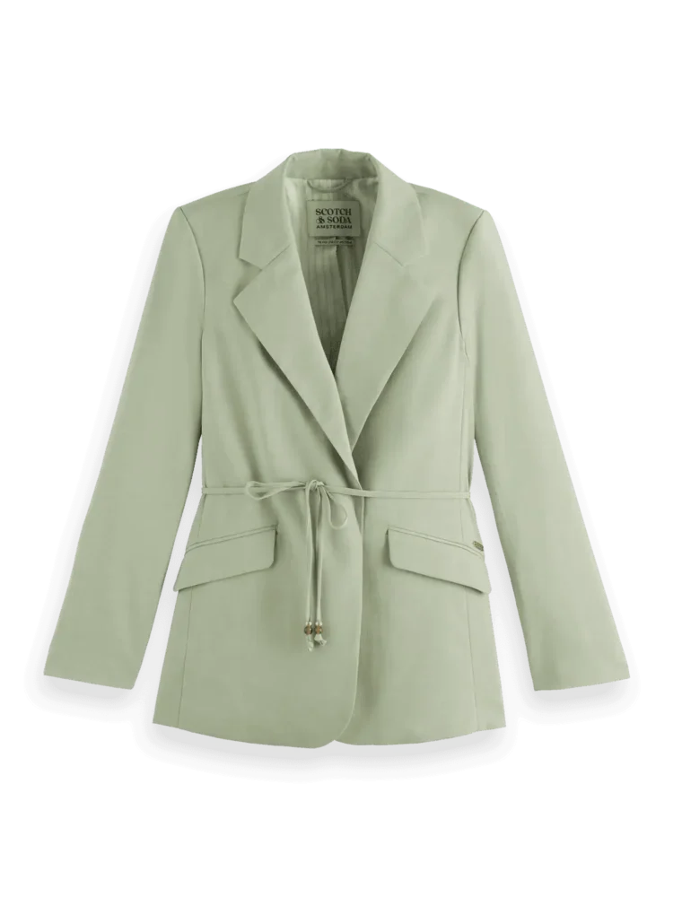 Scotch & Soda Drapey belted blazer - Image 4