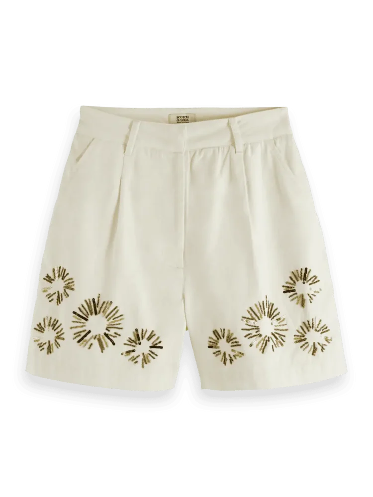 Scotch & Soda Embelished high rise shorts - Image 5