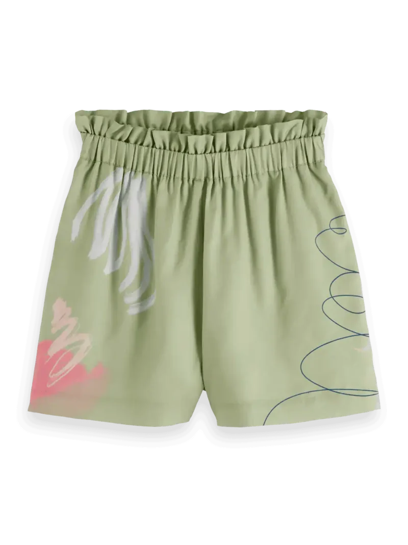 Scotch & SodaUFJ00677N,  High rise Placed print shorts - Image 6