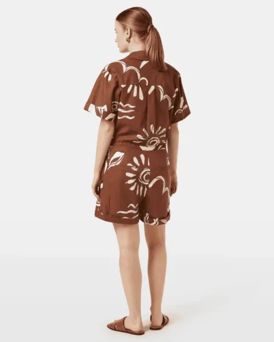 Alternative view of Scotch & Soda UFN00625M, Linen Utility Playsuit, Inky sun brown