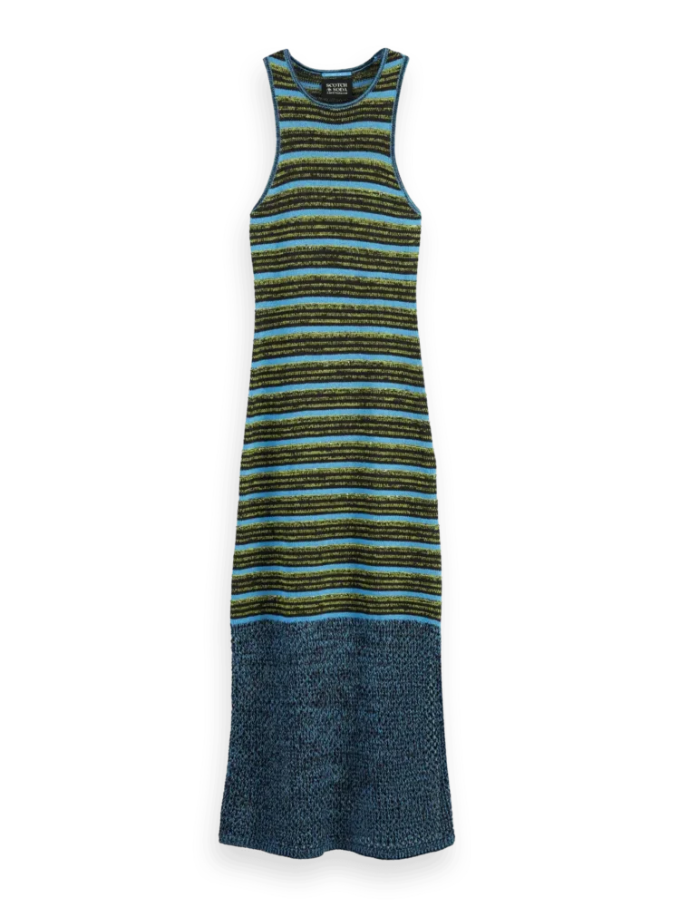 Scotch & Soda Sequin stripe knitted dress - Image 4