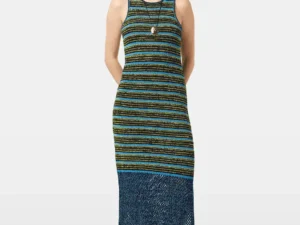 Scotch & Soda Sequin stripe knitted dress