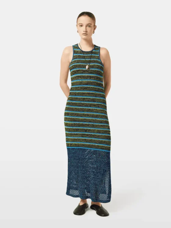 Scotch & Soda Sequin stripe knitted dress