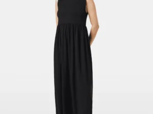 Scotch & Soda Tank jersey midi dress, Black