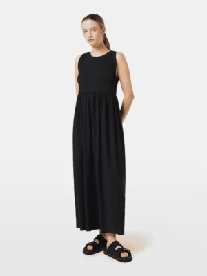Scotch & Soda UFU00610T, Tank jersey midi dress, Black