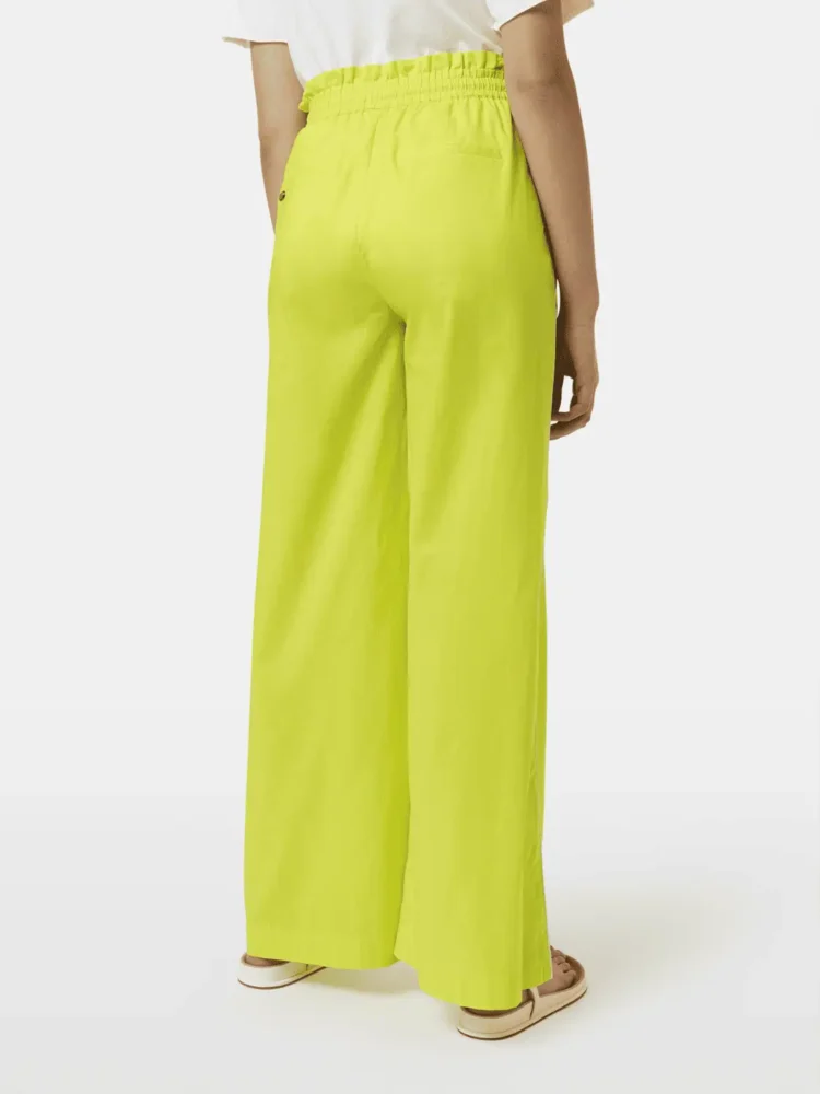 Scotch & Soda Cotton voile high-rise wide-leg pull on pants, Citrus yellow - Image 5