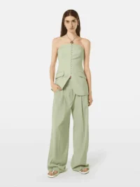 Alternative view of Scotch & Soda ULH00593F, Rose high-rise wide-leg pants
