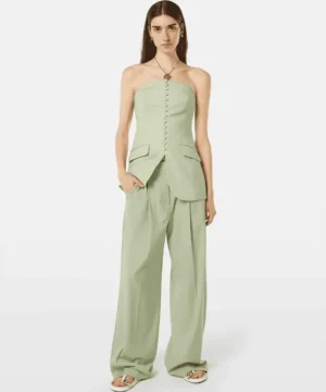 Alternative view of Scotch & Soda ULH00593F, Rose high-rise wide-leg pants