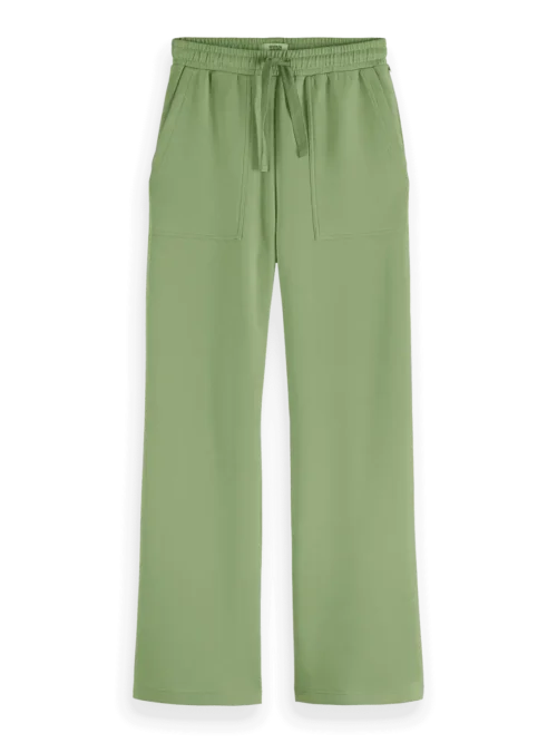 Scotch & Soda ULH00681F, Wide leg modal sweatpants, Pistachio - Image 5