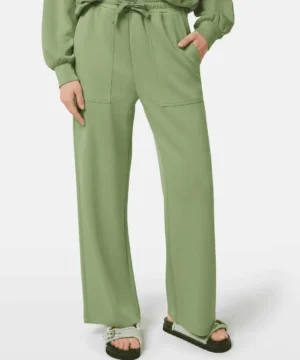 Scotch & Soda ULH00681F, Wide leg modal sweatpants, Pistachio