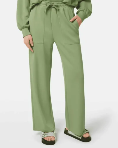 Scotch & Soda ULH00681F, Wide leg modal sweatpants, Pistachio