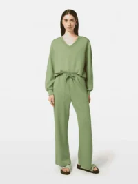 Alternative view of Scotch & Soda ULH00681F, Wide leg modal sweatpants, Pistachio