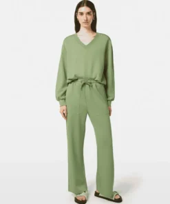 Alternative view of Scotch & Soda ULH00681F, Wide leg modal sweatpants, Pistachio