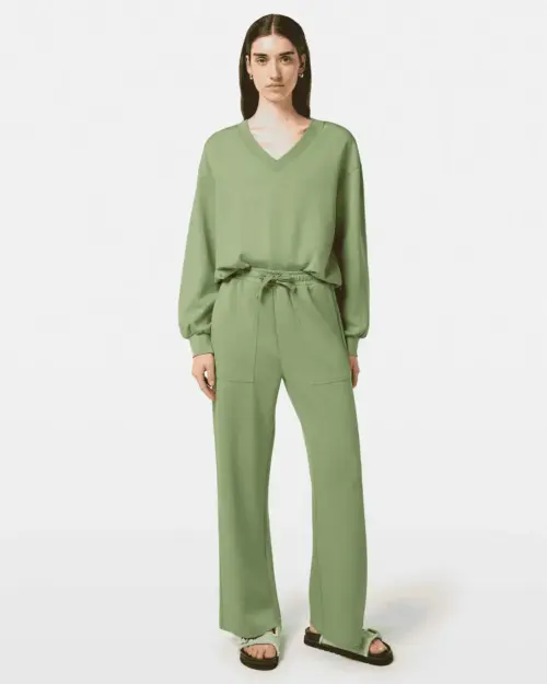 Alternative view of Scotch & Soda ULH00681F, Wide leg modal sweatpants, Pistachio